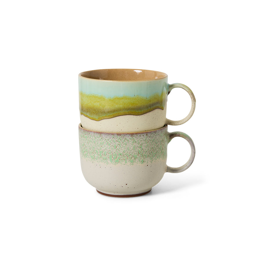 HKLIVING 70s ceramics Tea Cups Neo set