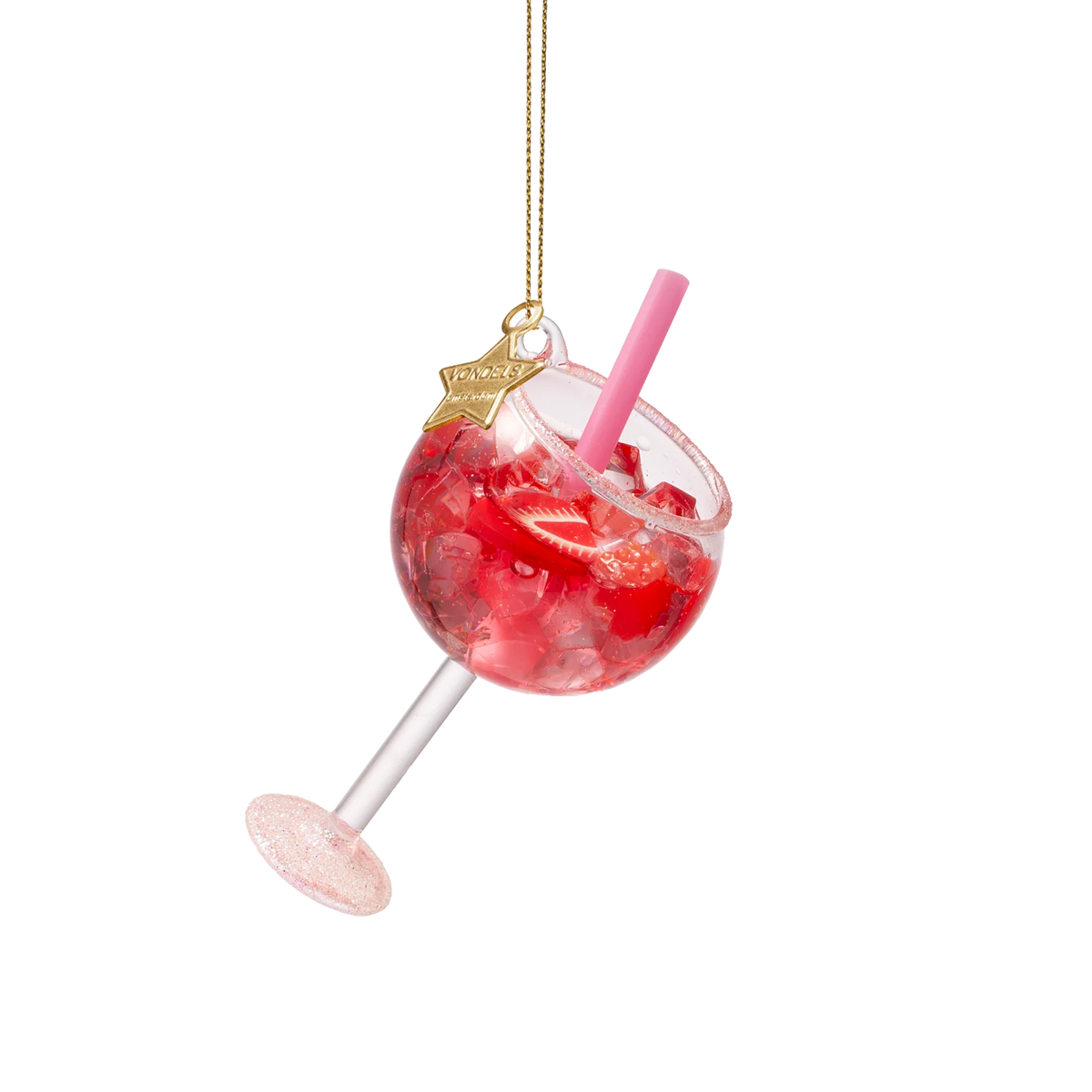 Vondels Amsterdam Ornament glass Ornament Pink Gin Tonic