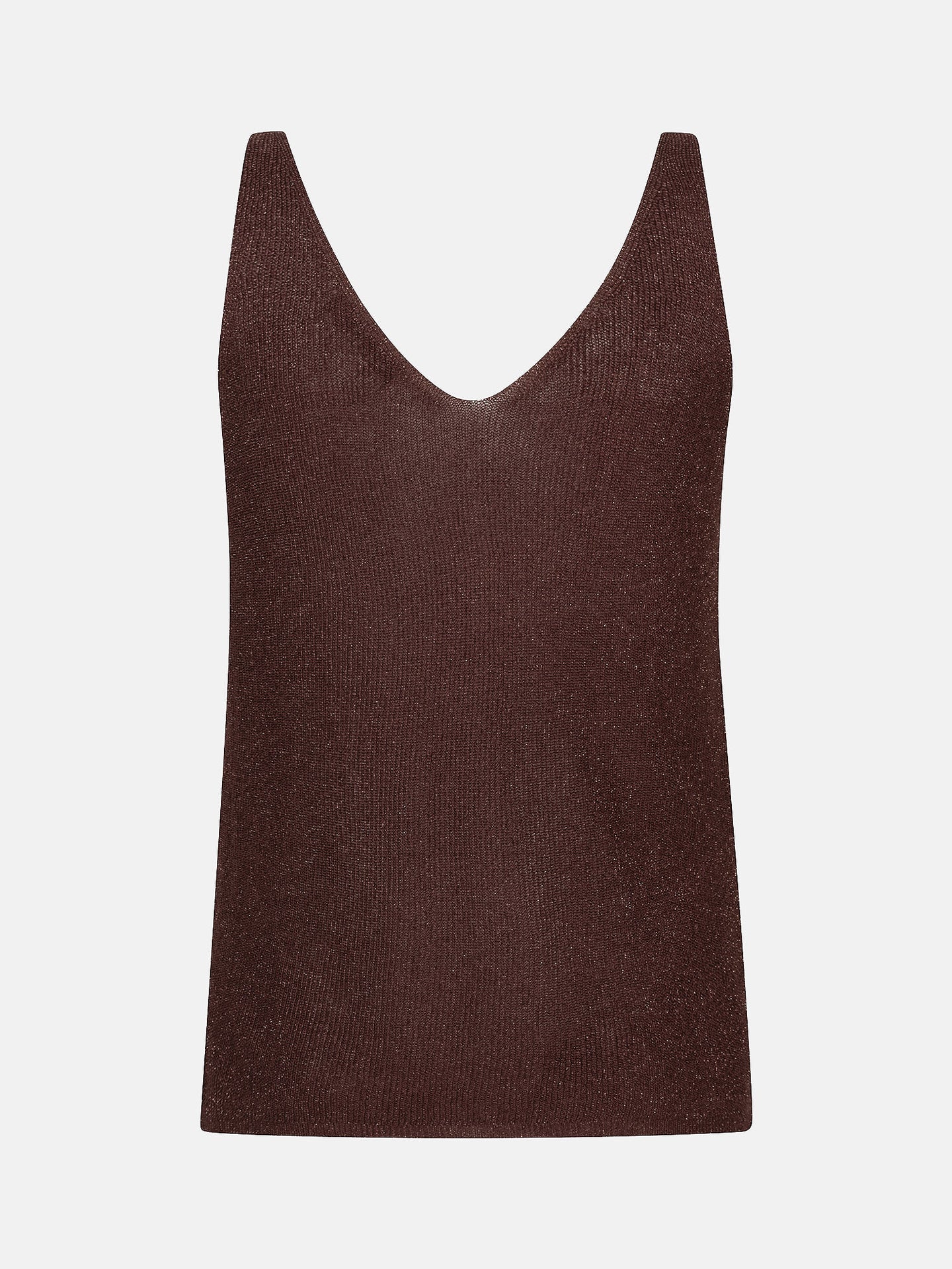 YDENCE Knitted Top Lux Brown