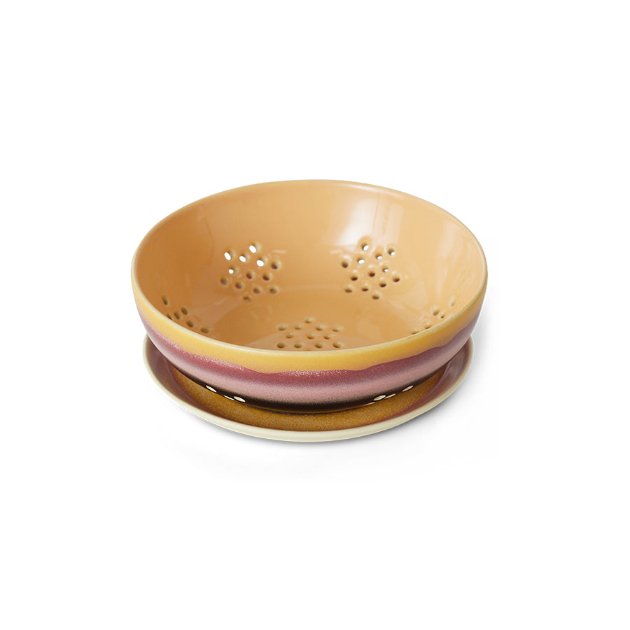 HKLIVING 70s ceramics Berry Bowl Sunset