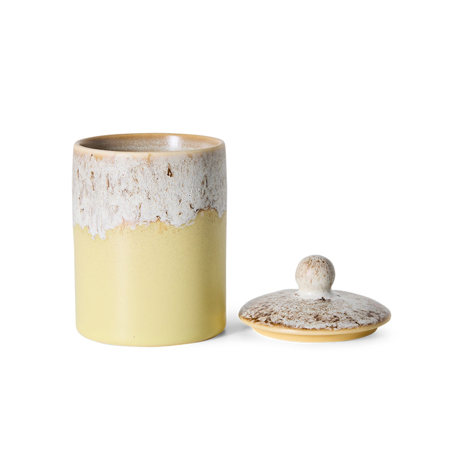 HKLIVING 70’s Ceramics pre-order storage jar custard