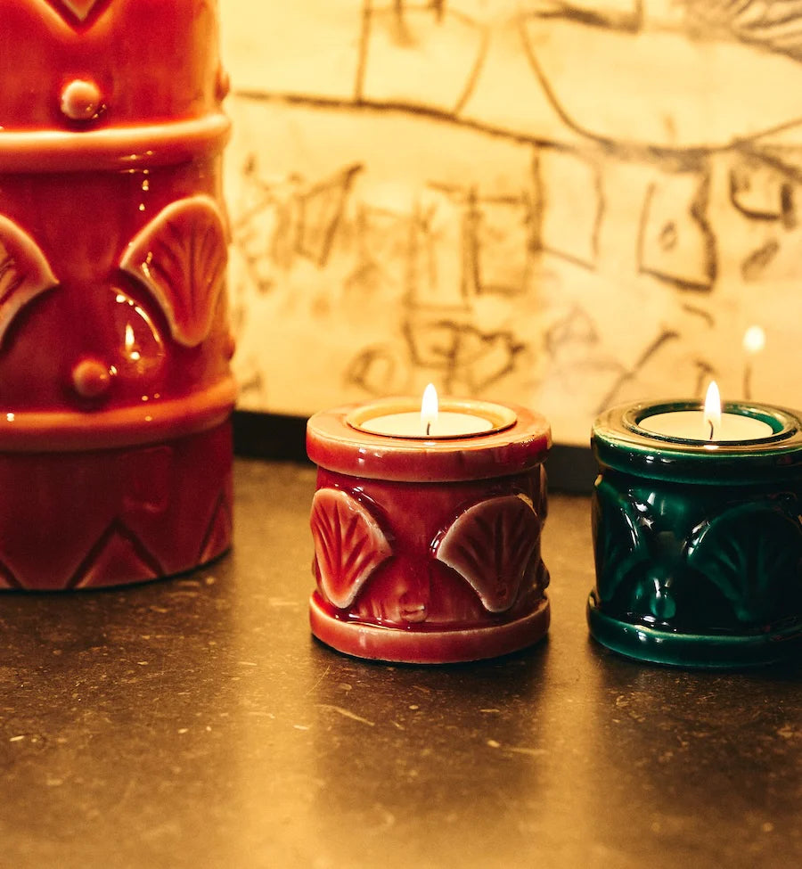 Anna + Nina Coral Shell Tealight Holder