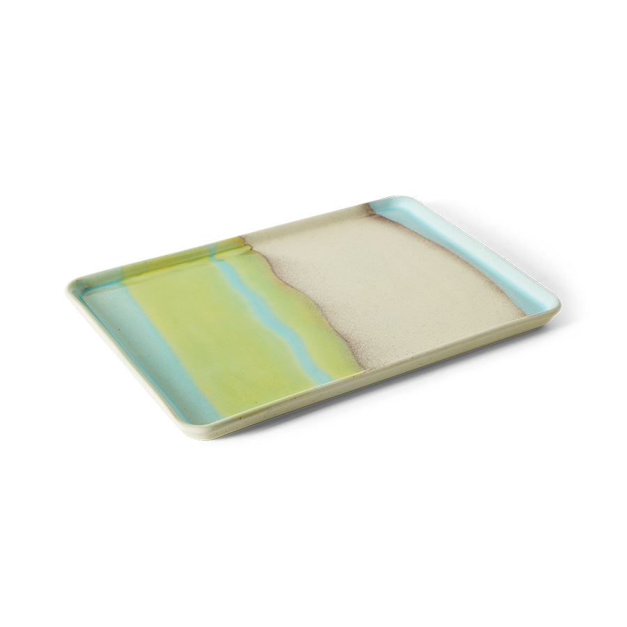 HKLIVING 70s ceramics Large Tray Glint