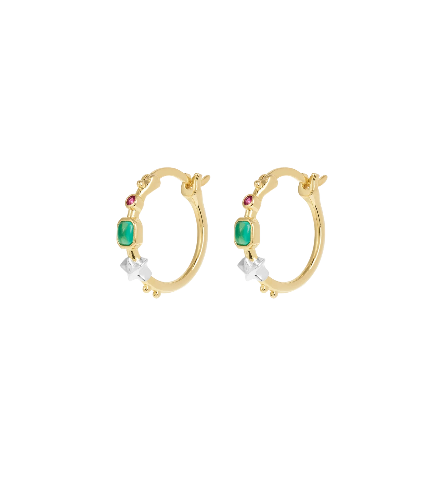 Anna + Nina Small Storybook Hoop Earrings
