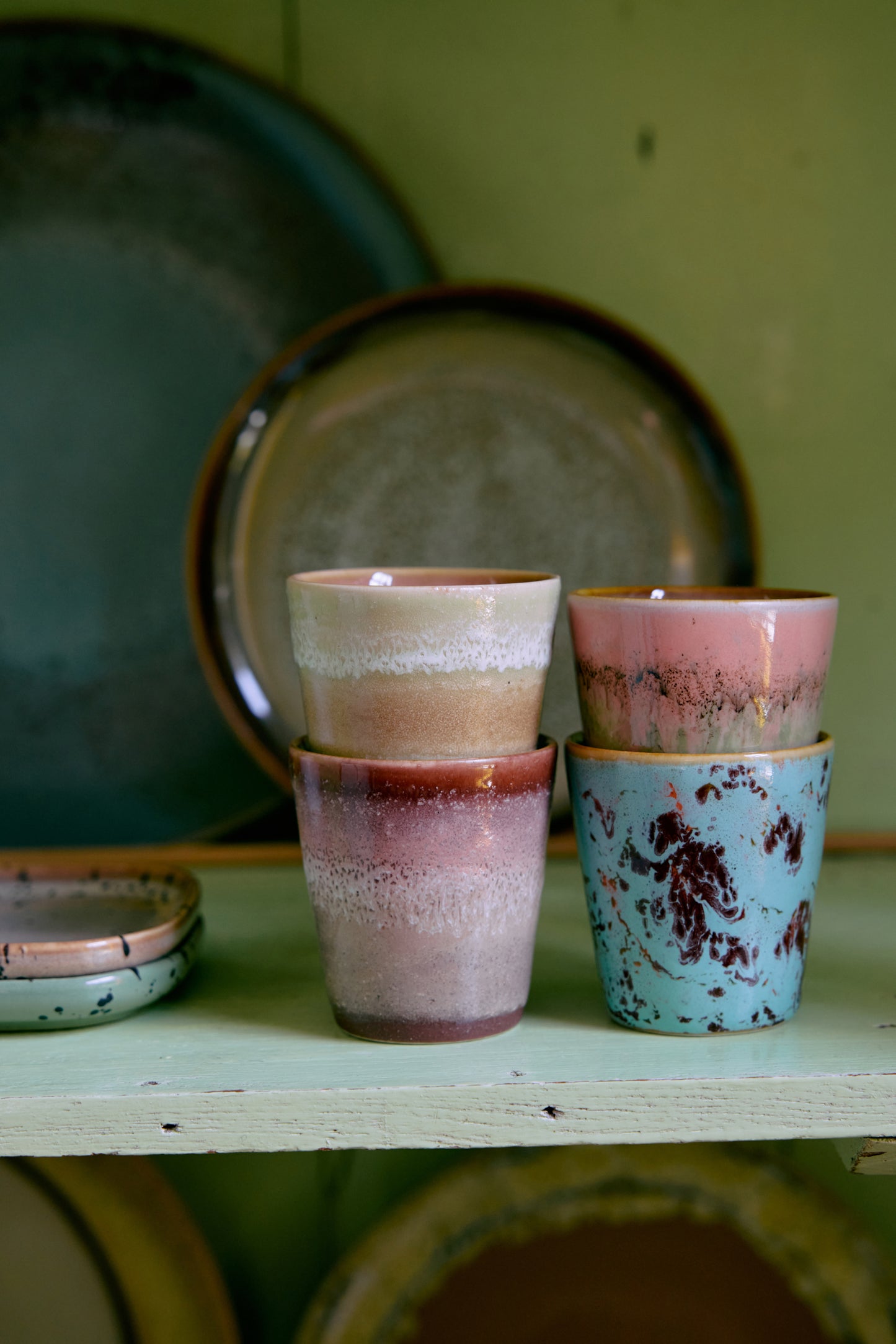 HKLIVING 70’s Ceramics ristretto mugs
futurism set of 4