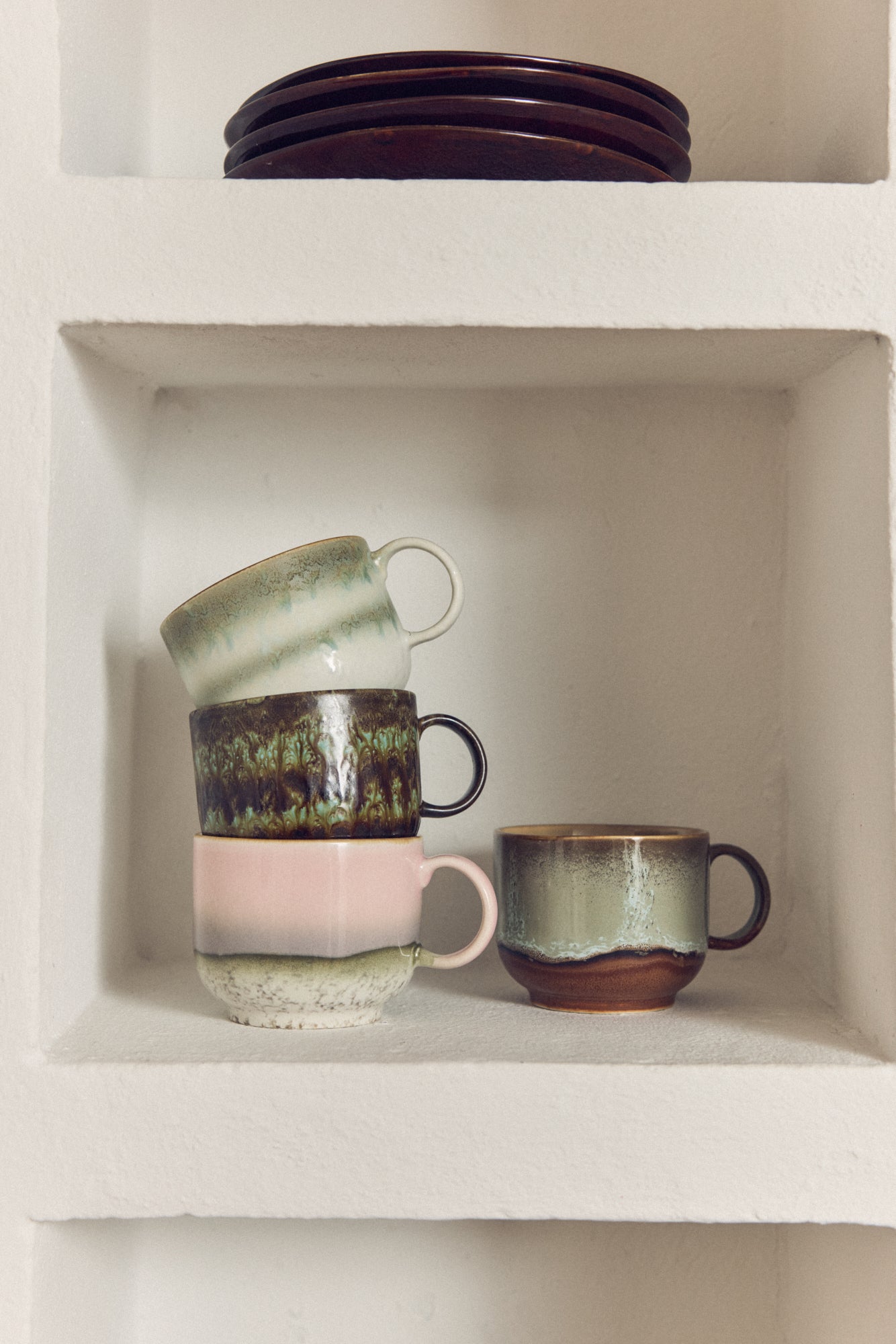 HKLIVING 70s ceramics Tea cups Nova set