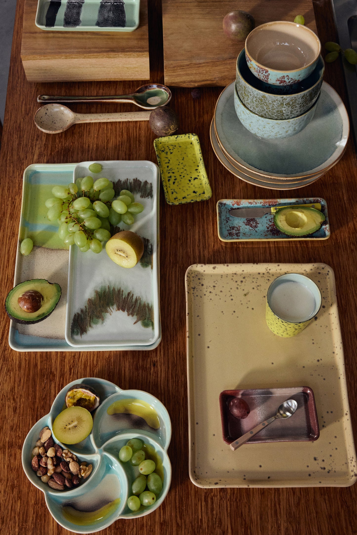 HKLIVING 70s ceramics Large Tray Glint