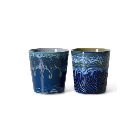 HKLIVING 70’s Ceramics van Gogh Starry Night set van 2