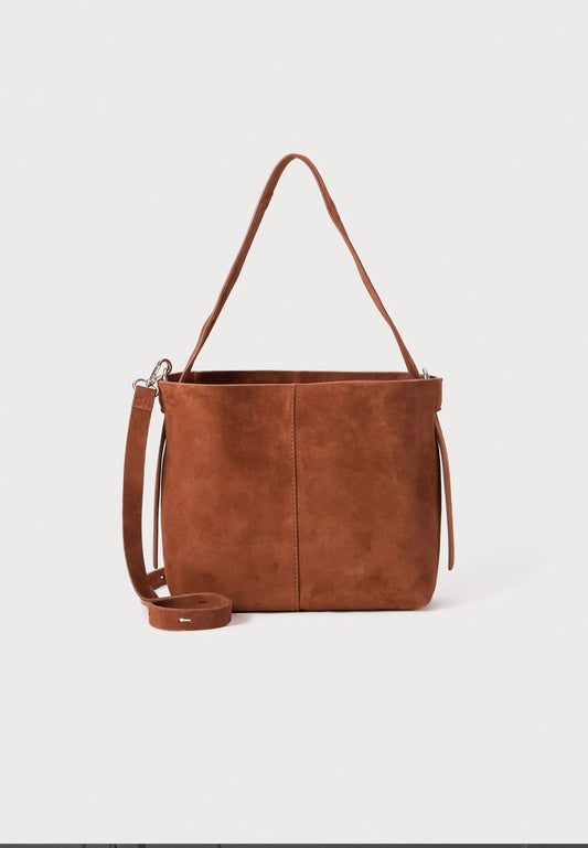 Suede Fraya Bag Bruin