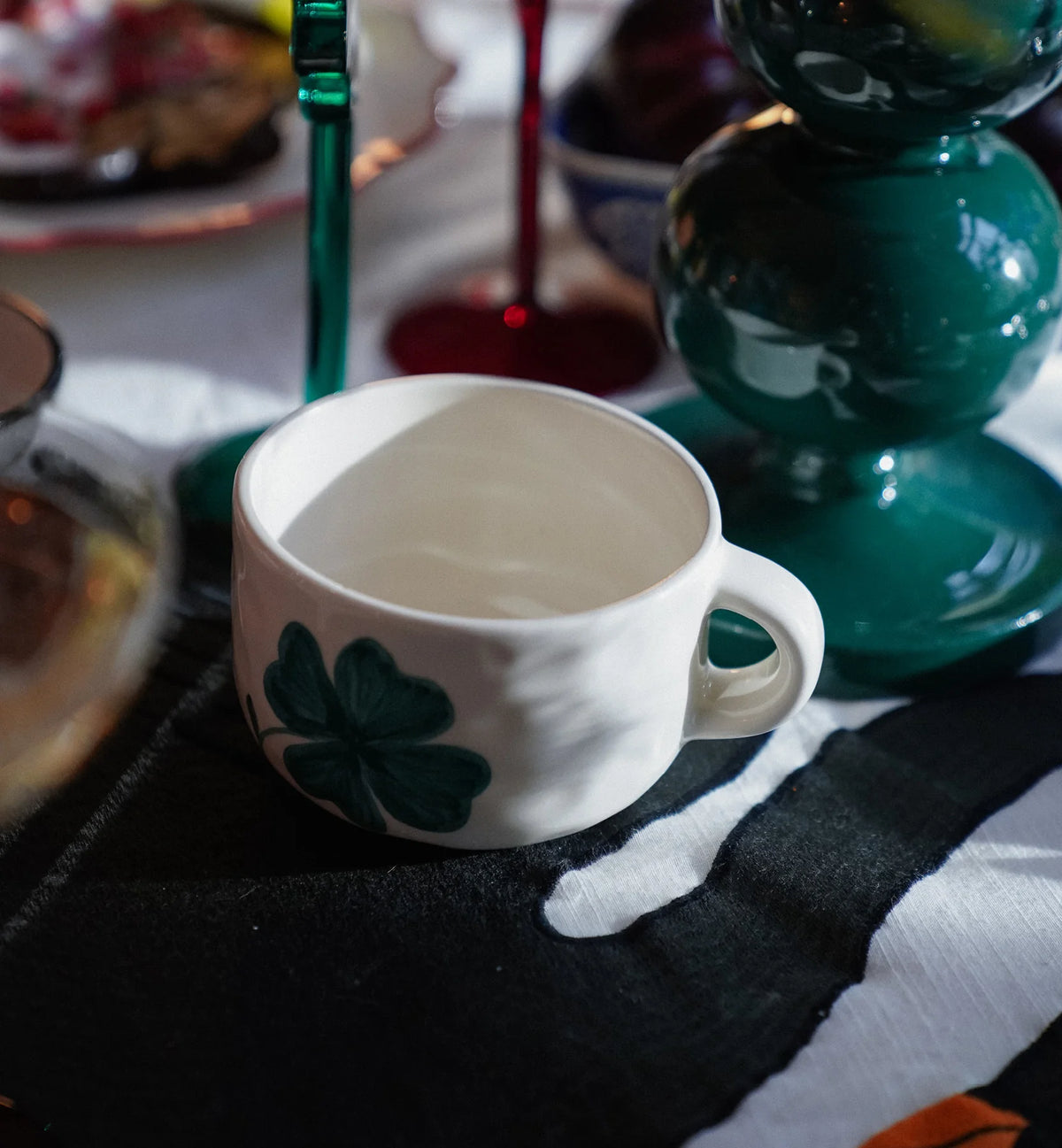 Anna + Nina Shamrock Cappuccino Mug