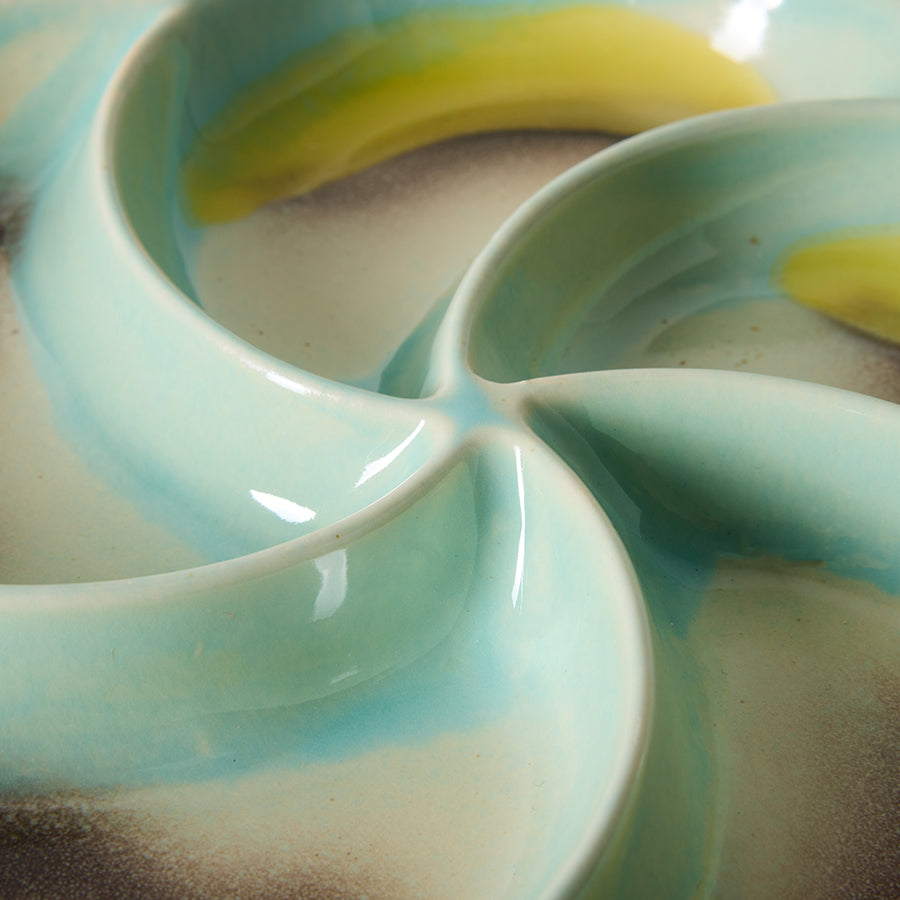 HKLIVING 70s ceramics Snack Tray Glint