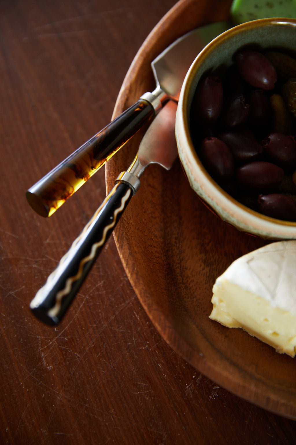 HKLIVING Cheese Knives Set Havana
