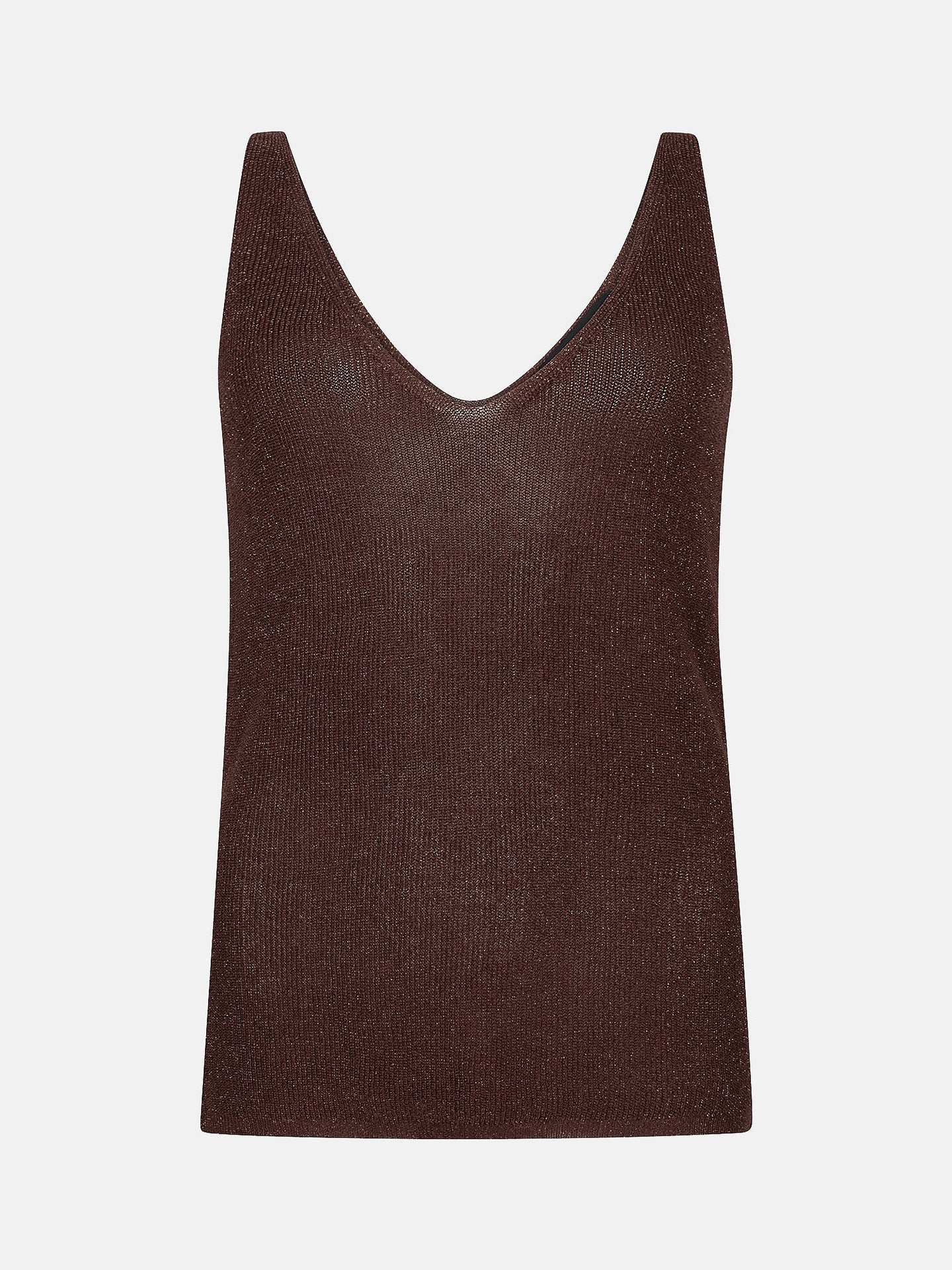 YDENCE Knitted Top Lux Brown