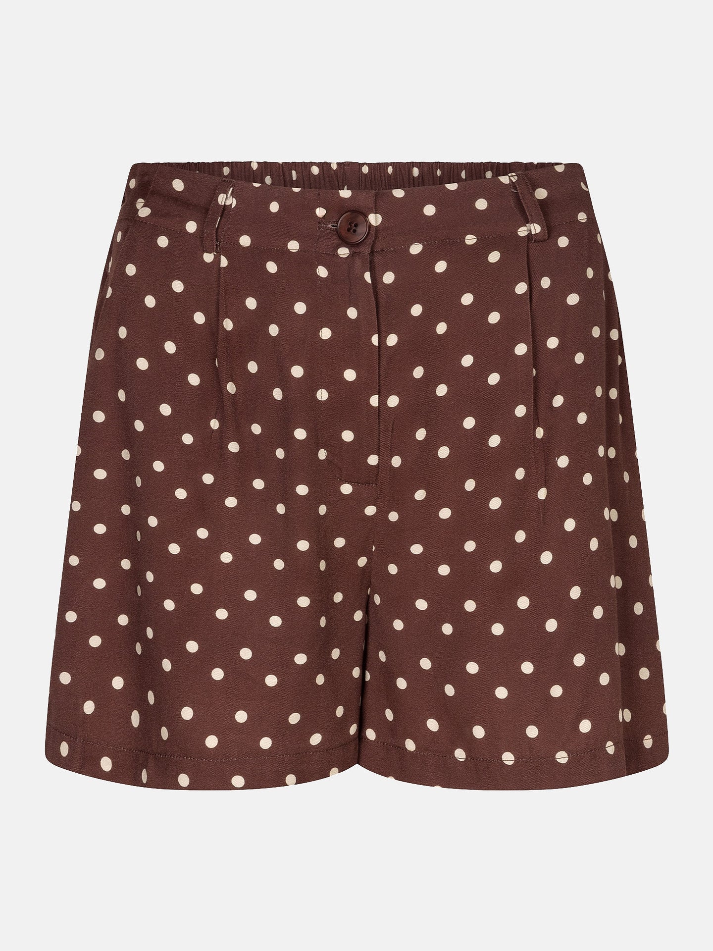 YDENCE Short Adeline Brown Polkadot