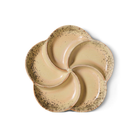 HKLIVING 70s ceramics Snack Tray Grit