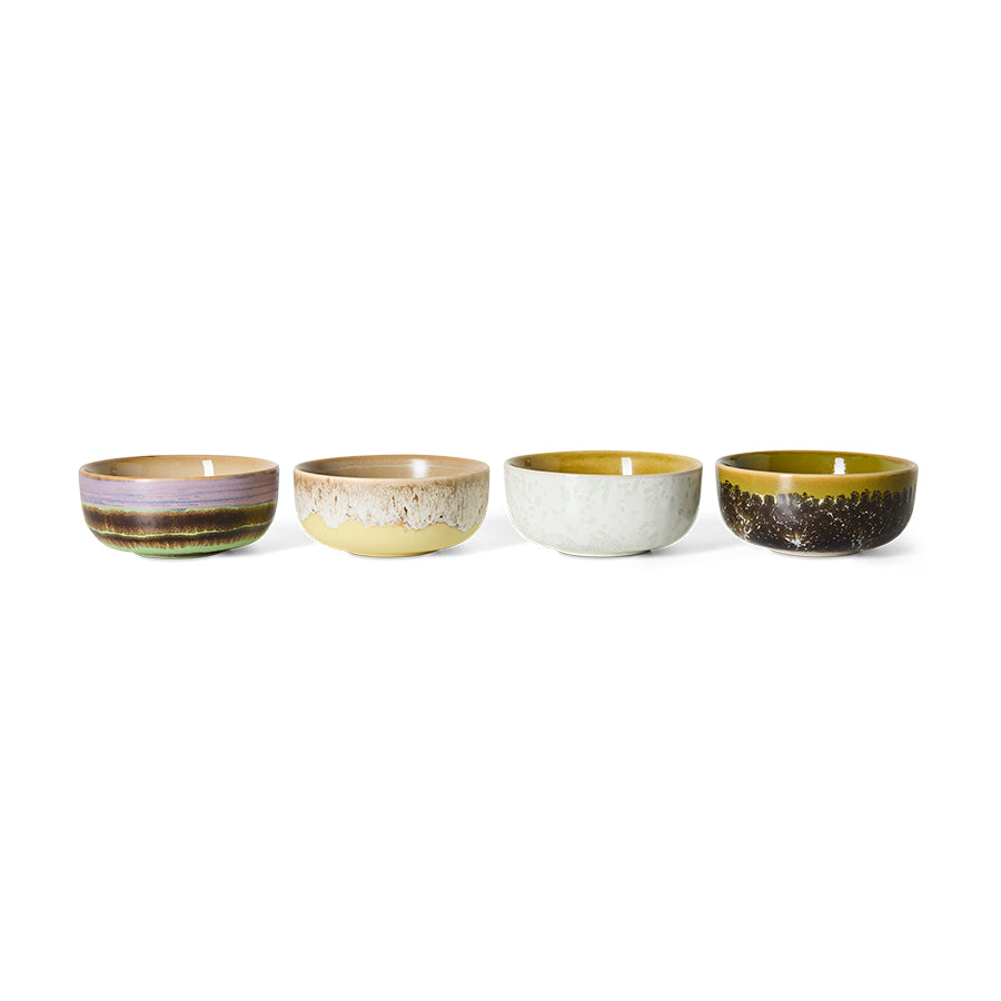 HKLIVING 70’s Ceramics pre-order tapas bowls sweet, set of 4