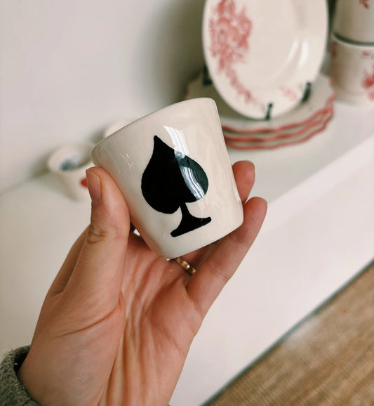 Anna + Nina Ace of Spades espresso cup