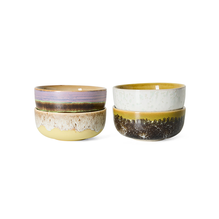 HKLIVING 70’s Ceramics pre-order tapas bowls sweet, set of 4