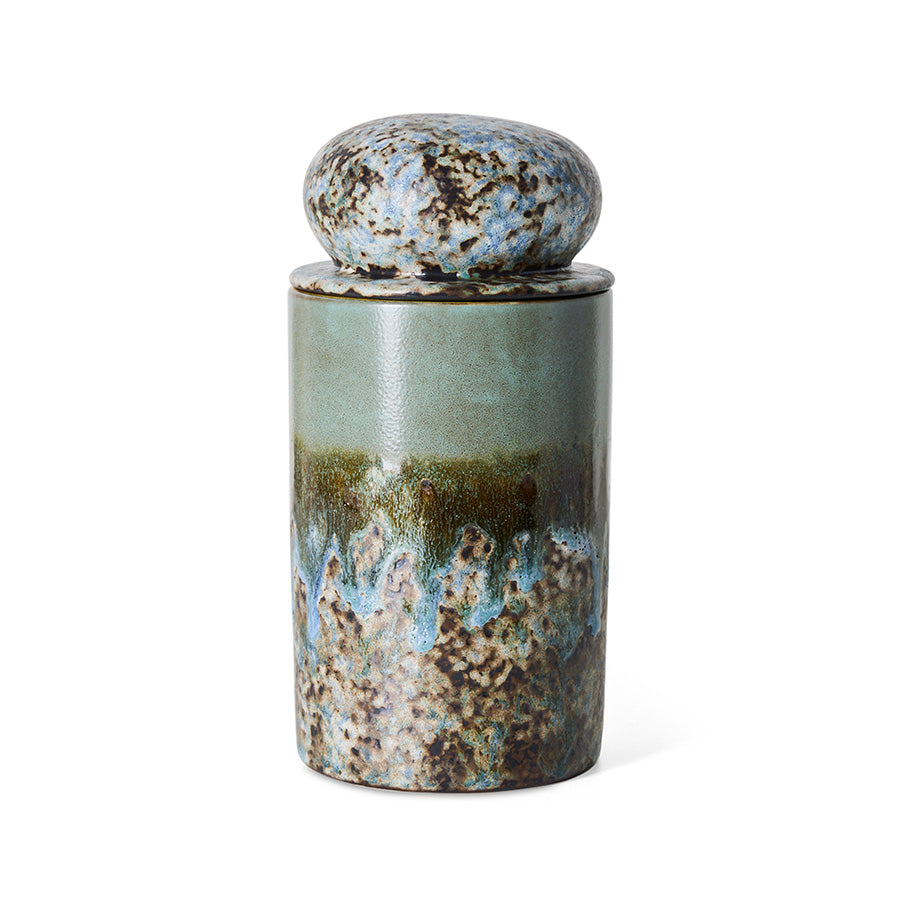 HKLIVING 70’s Ceramics pre-order storage jar agave