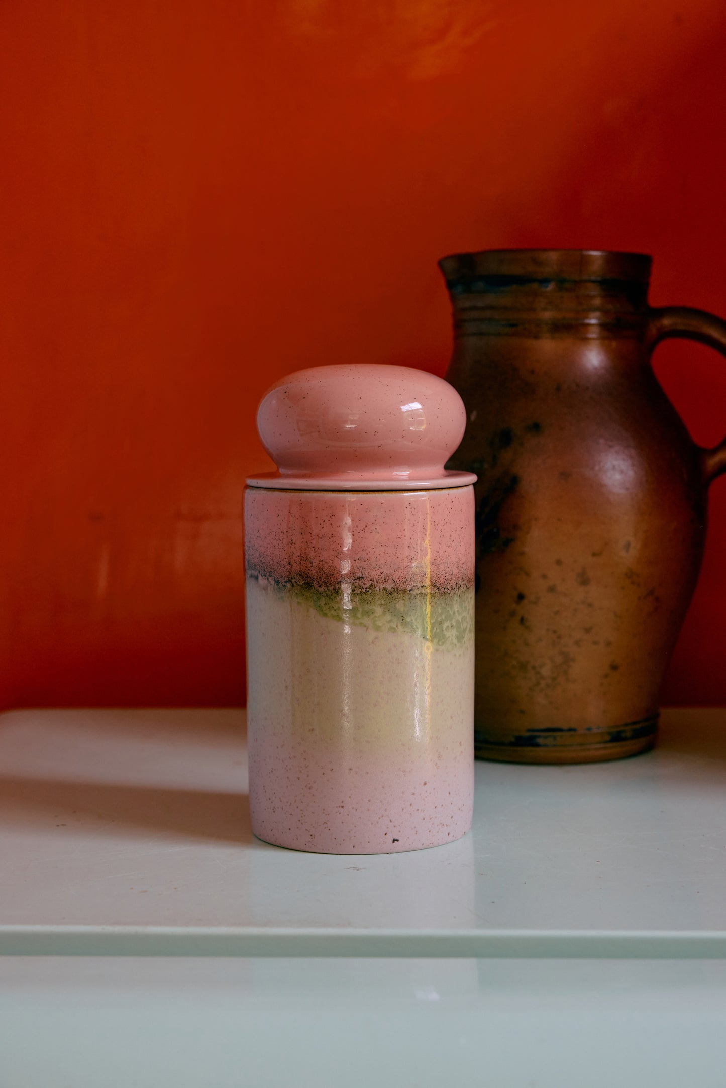 HKLIVING 70s ceramics Storage Jar Glaze