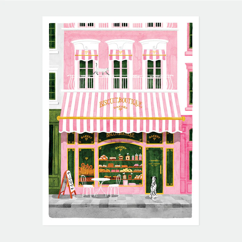 Pink Bakery Poster Medium 