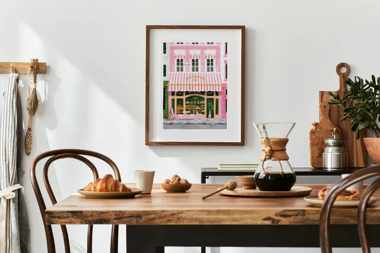 Pink Bakery Poster Medium 