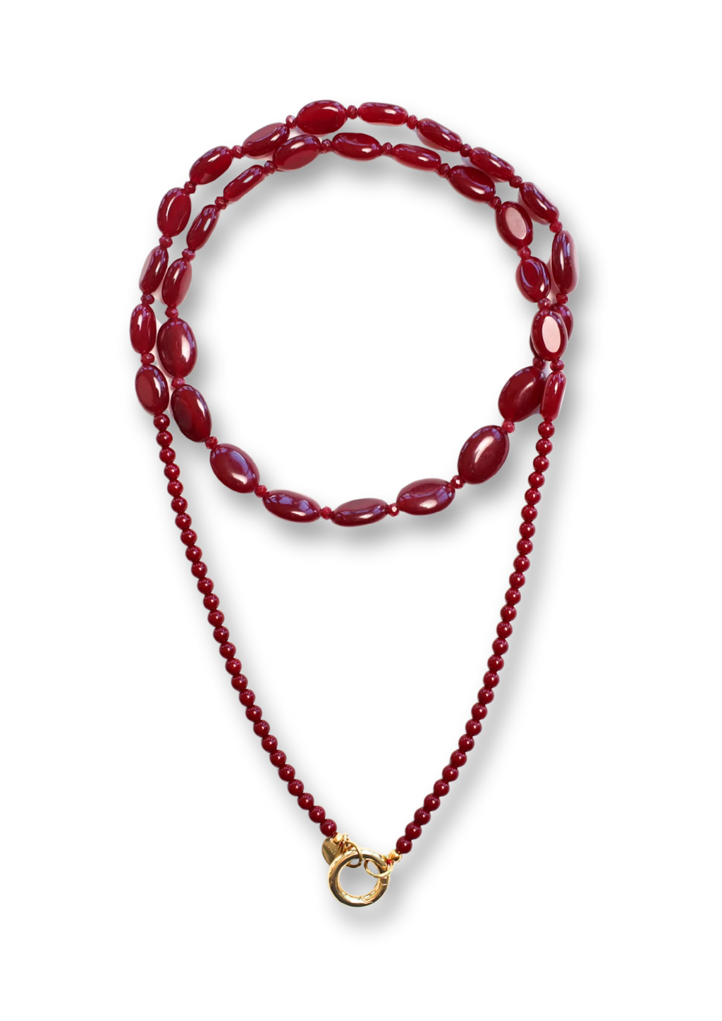 Bonnie Studios Funky Burgundy Long necklace