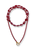 Bonnie Studios Funky Burgundy Long necklace
