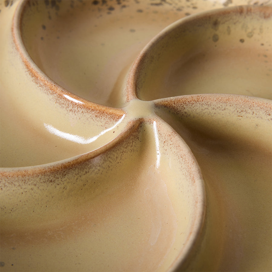 HKLIVING 70s ceramics Snack Tray Grit