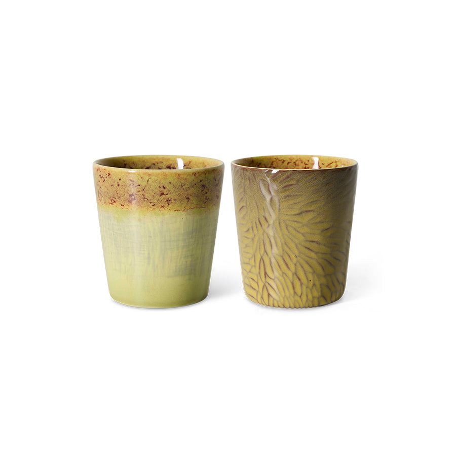 HKLIVING 70’s Ceramics van Gogh Sunflower set van 2