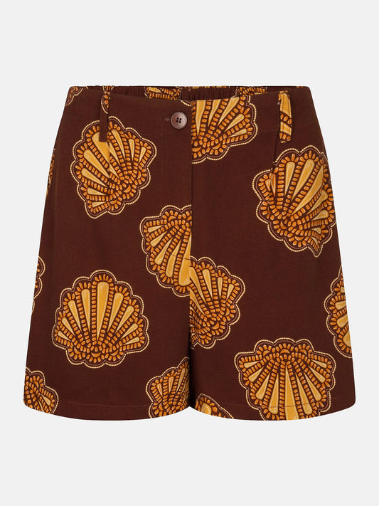 YDENCE Short Nadia Brown Shells