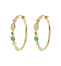 Anna + Nina Big Storybook Hoop Earrings