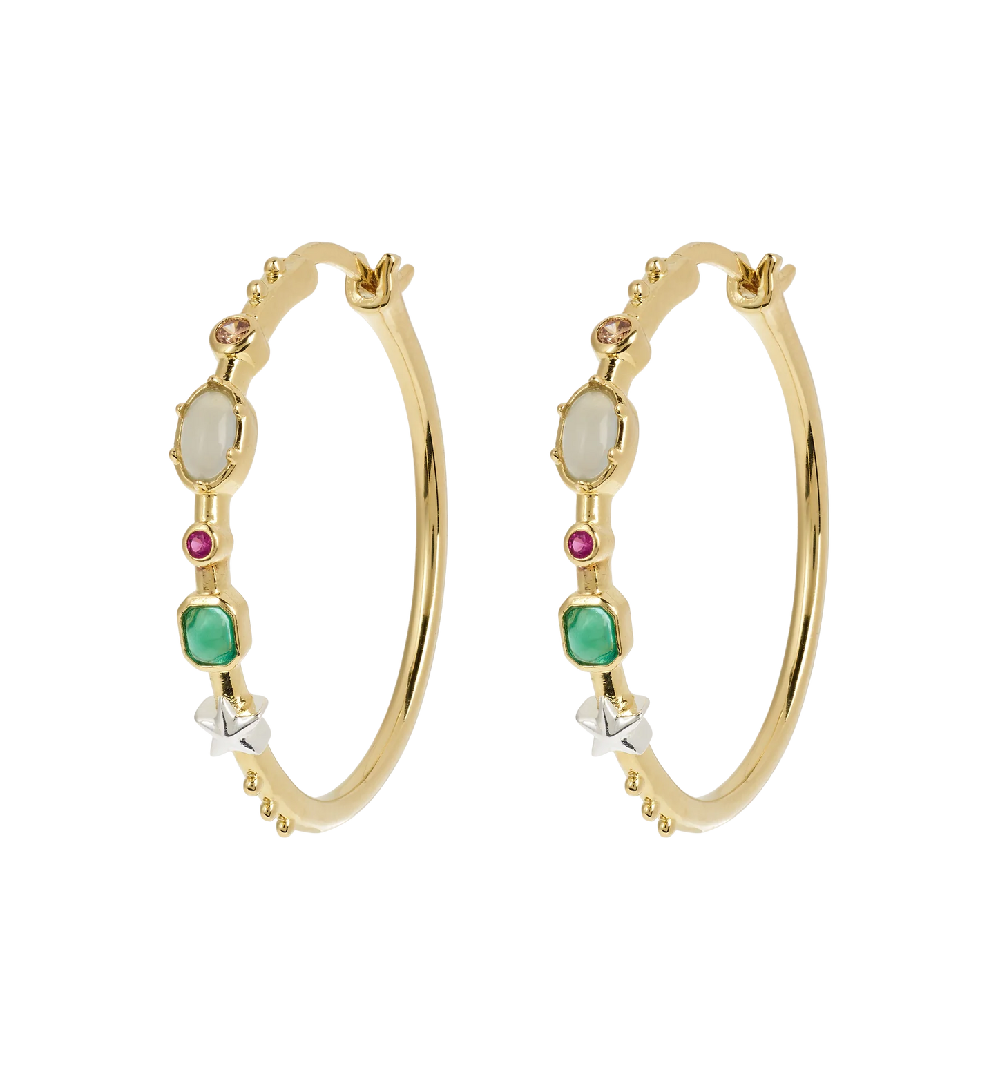 Anna + Nina Big Storybook Hoop Earrings