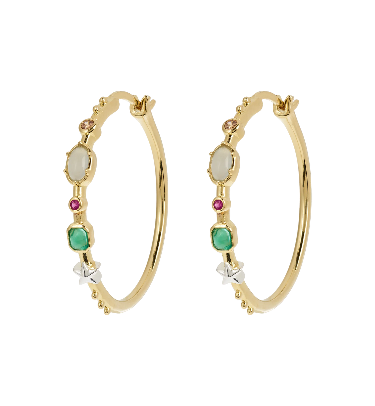 Anna + Nina Big Storybook Hoop Earrings