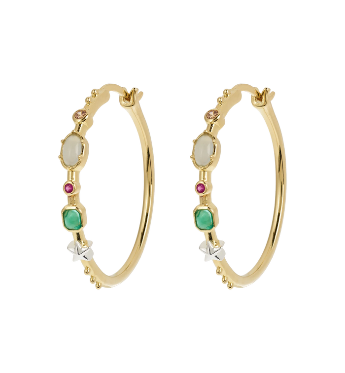 Anna + Nina Big Storybook Hoop Earrings