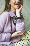 Bonnie Studios Wilma Burgundy Marble Necklace