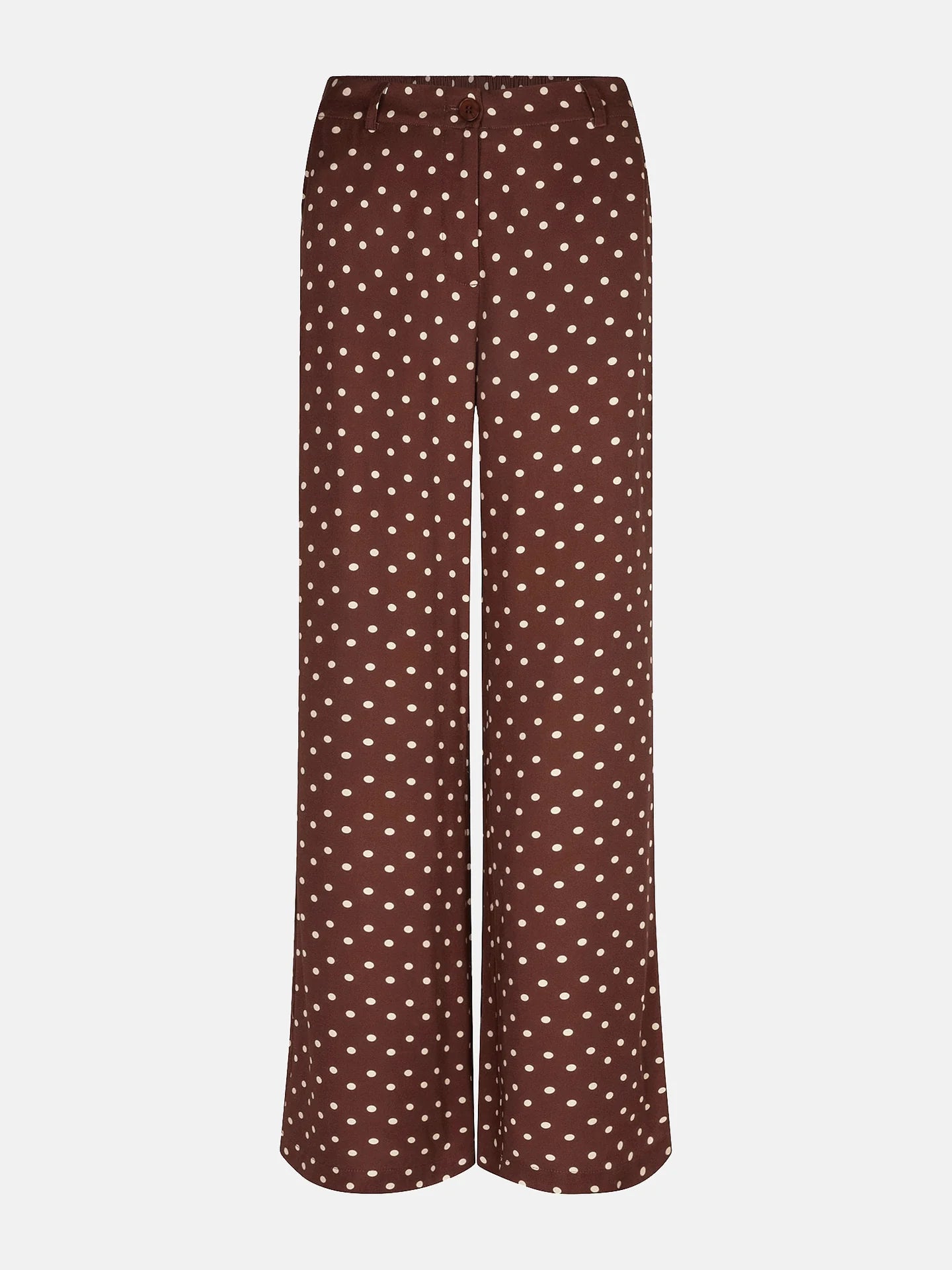 YDENCE Pants Stacey Brown Polkadot