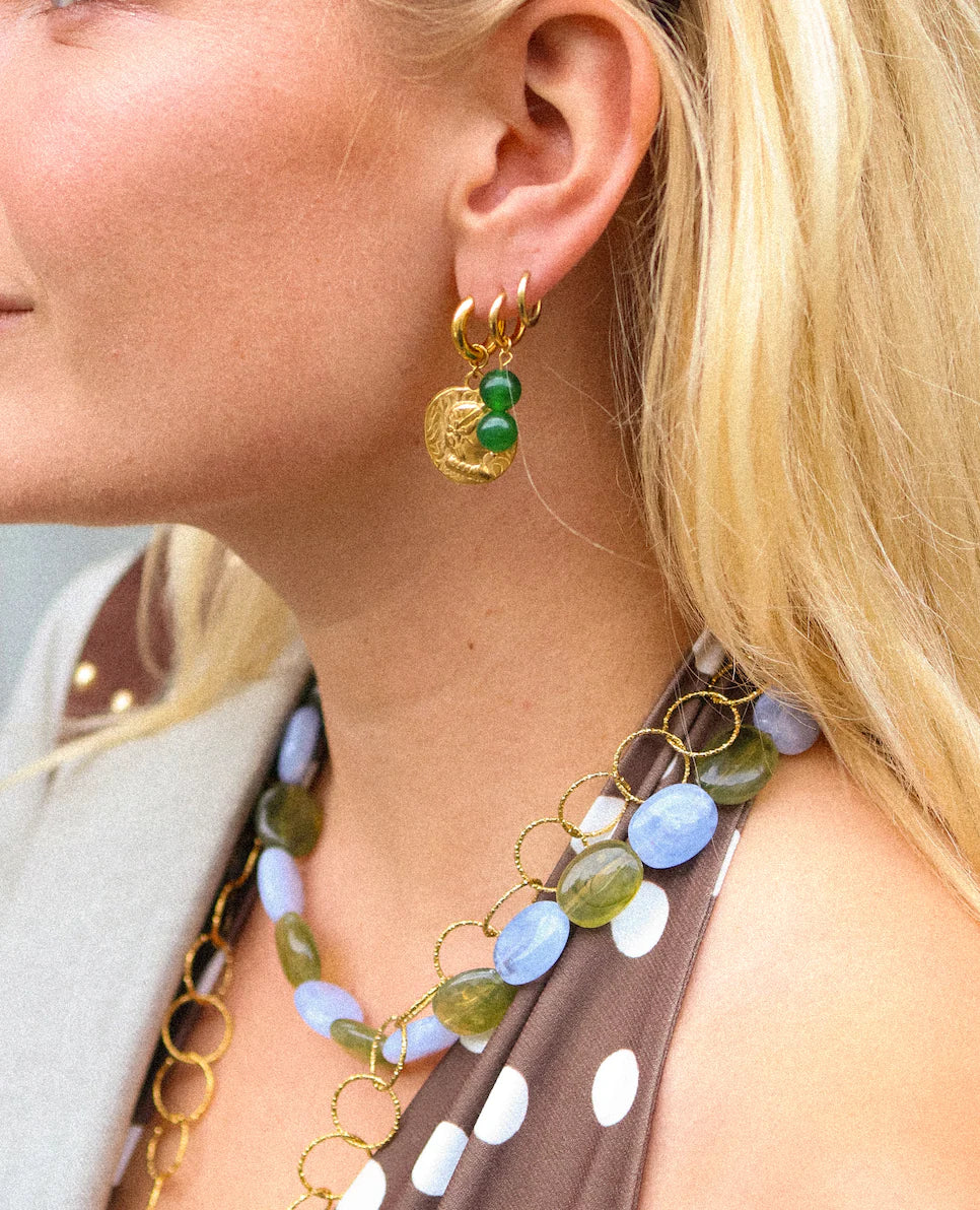 Emerald Bubble earring 