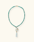 Bonnie Studios Green Shell Tassel Ketting