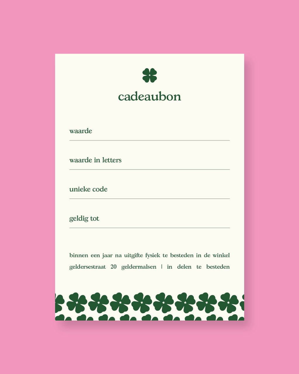 de gezennig cadeaubon