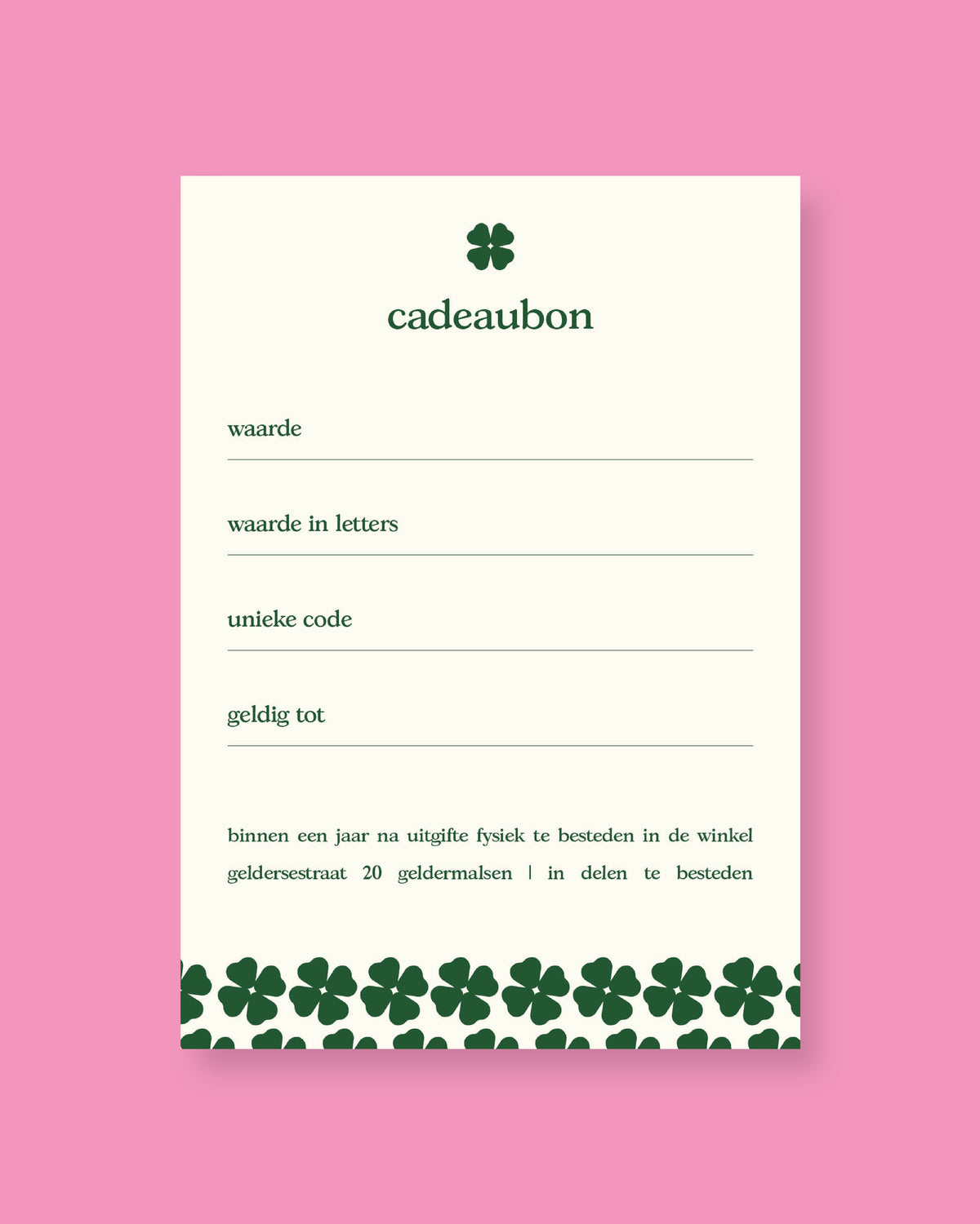 de gezennig cadeaubon