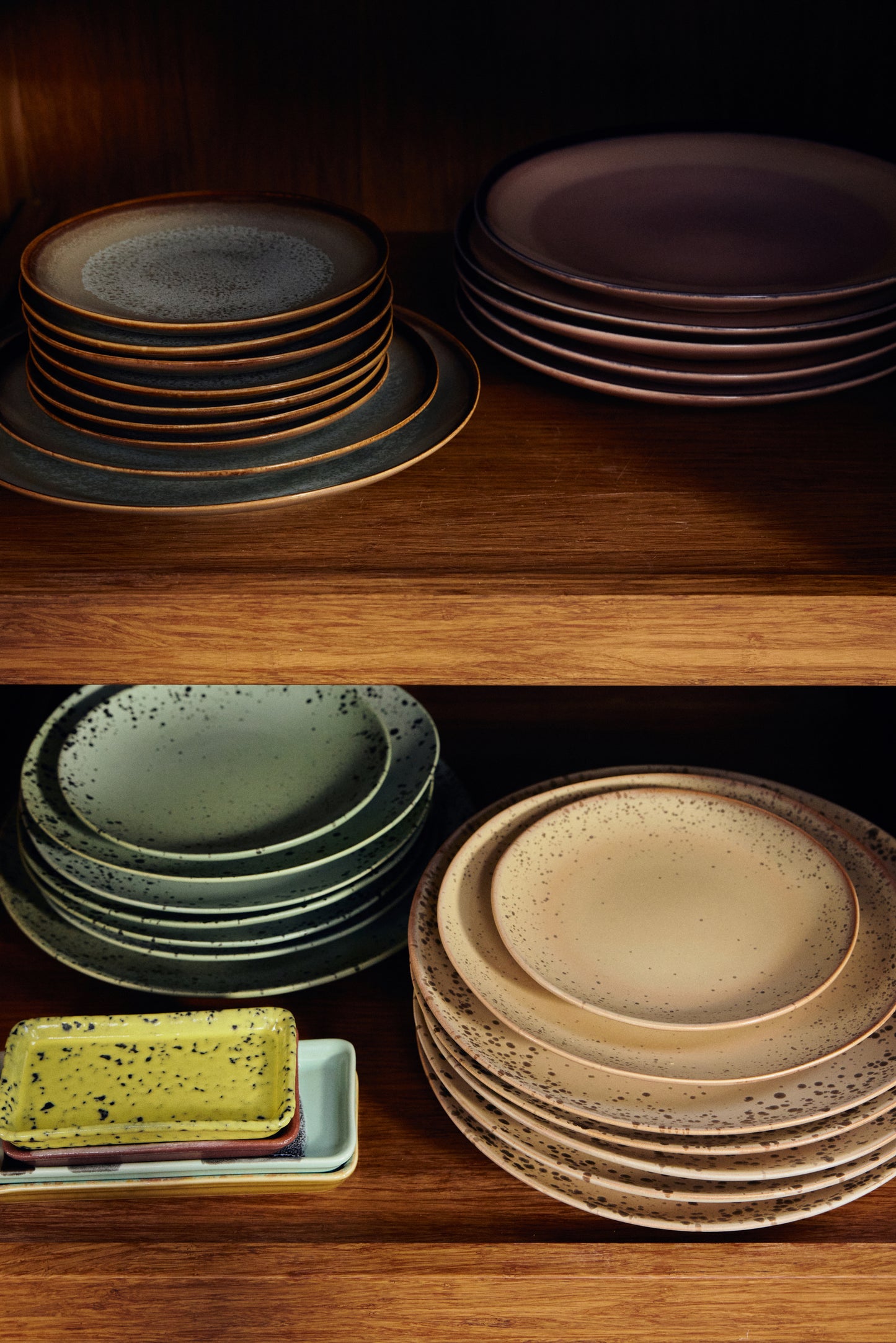 HKLIVING 70s ceramics Side plate Grit set of 2