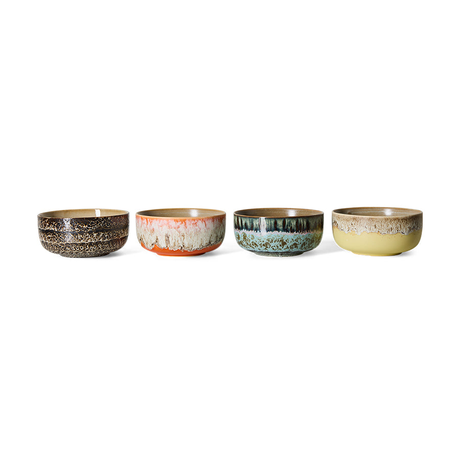 HKLIVING 70’s Ceramics pre-order dessert bowls, grand set of 4