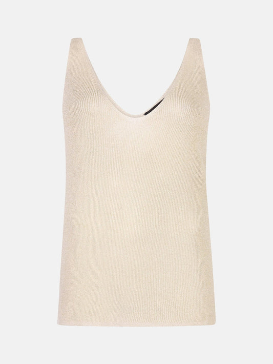 YDENCE Knitted Top Lux Ecru