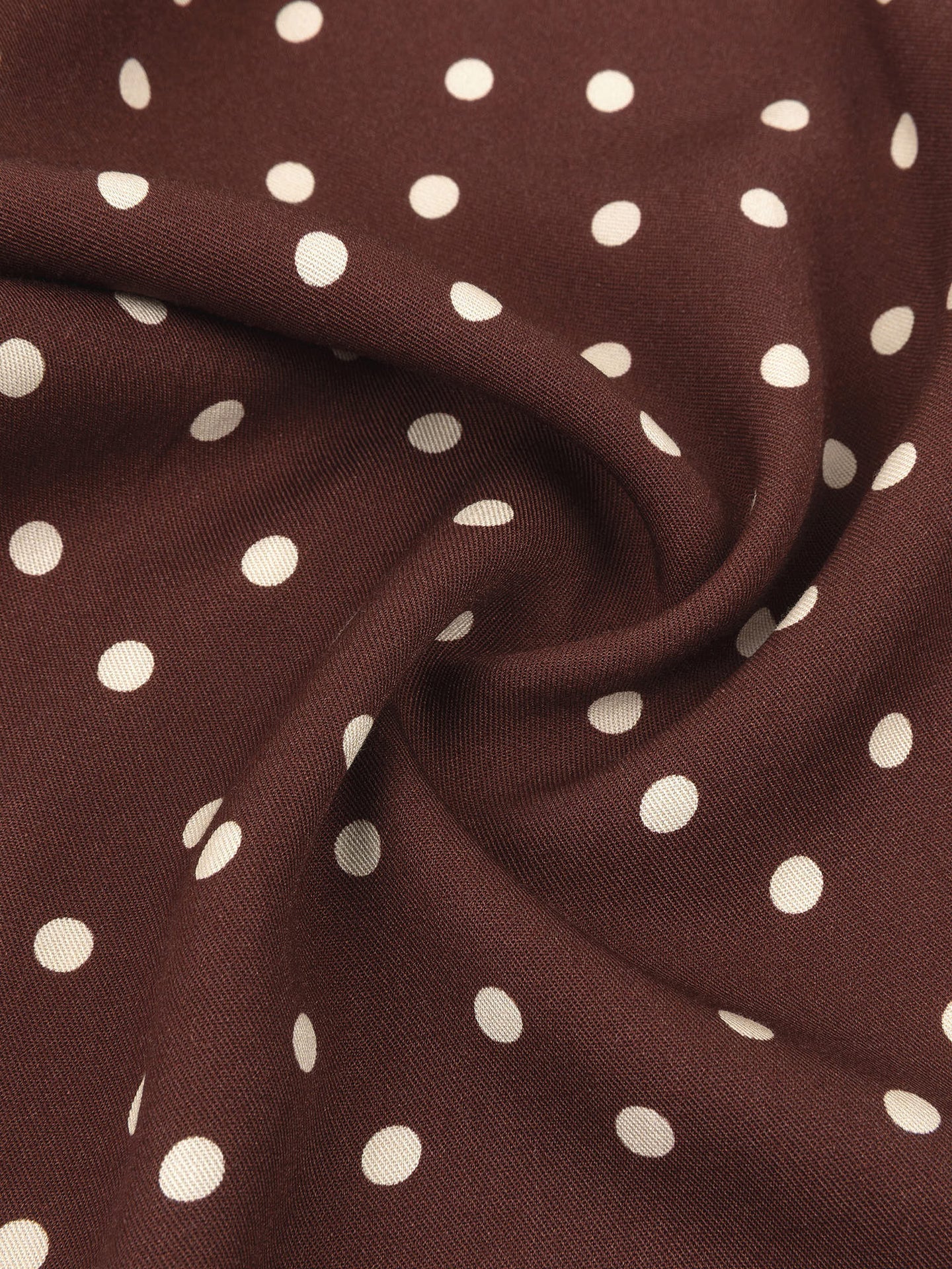 YDENCE Short Adeline Brown Polkadot