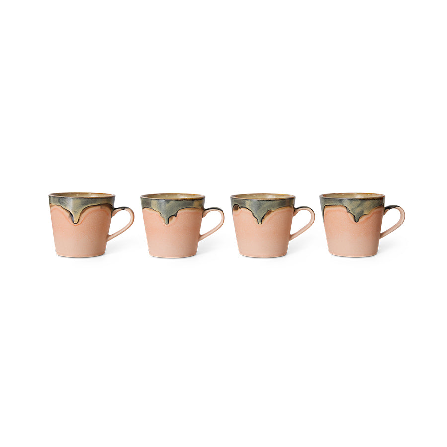 HKLiving 70s ceramics Cappuccino Mok Blossom