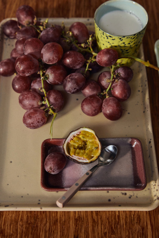 HKLIVING 70s cutlery tea spoons taupe set of 4