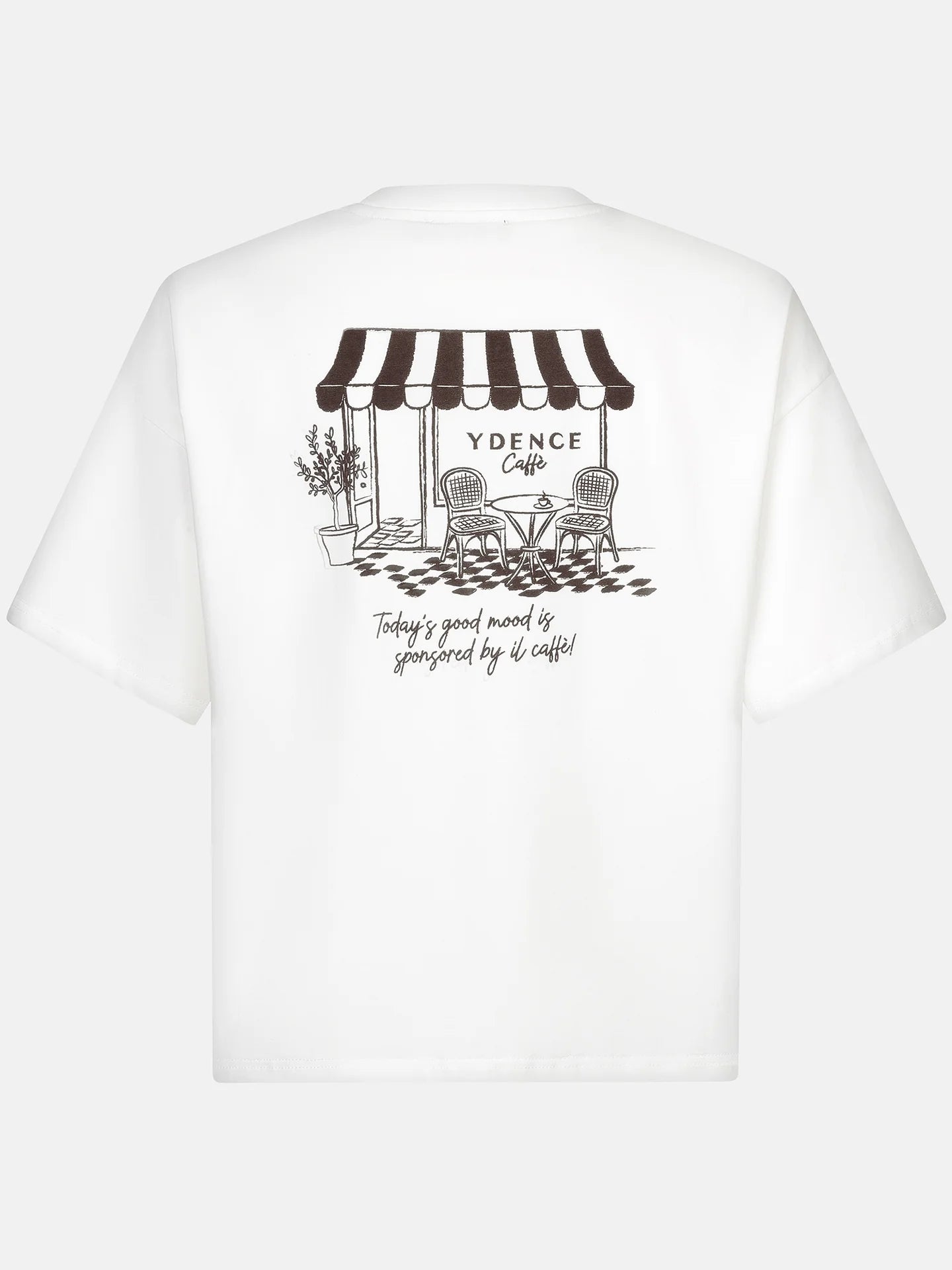 YDENCE T-shirt Café Off-White