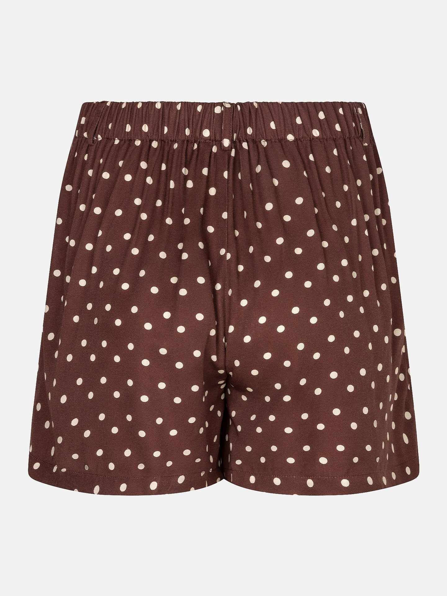 YDENCE Short Adeline Brown Polkadot