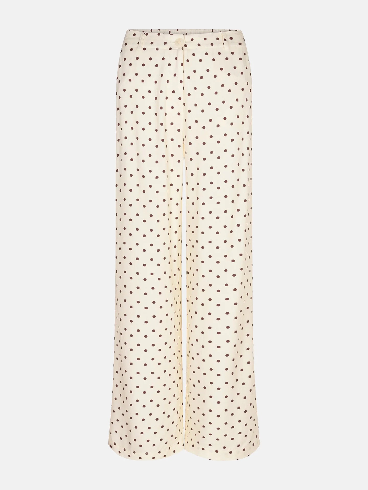 YDENCE Pants Stacey Ecru Polkadot